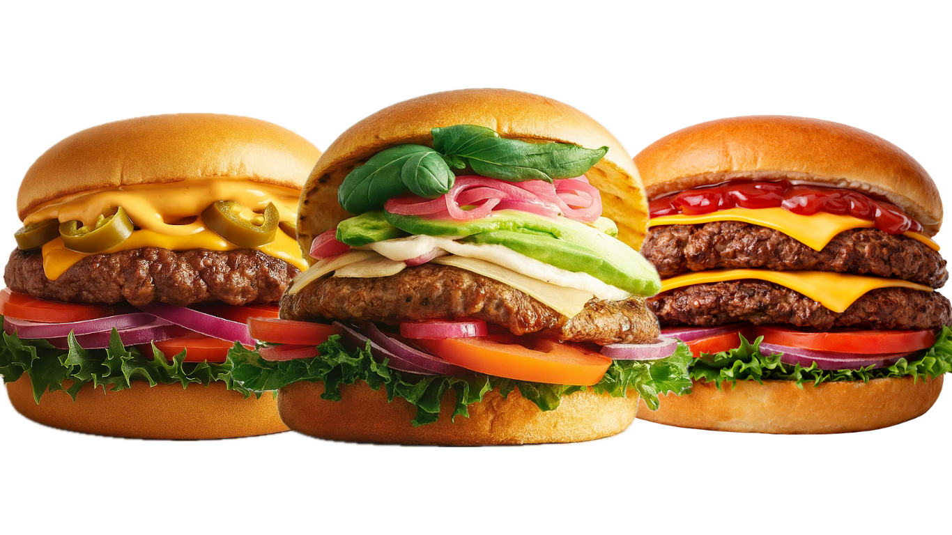 Cateringbord med forskellige retter